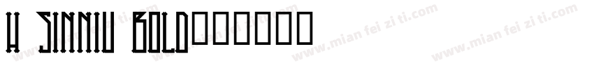 h sinniu bold字体转换